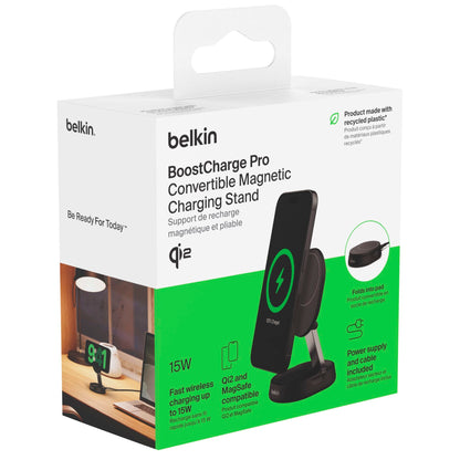 Belkin BOOST Charge Pro Qi2 15W magnetic Charger bla. WIA008vfBK