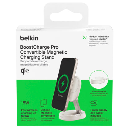 Belkin BOOST Charge Pro Qi2 15W magnetic Charger whi. WIA008vfWH
