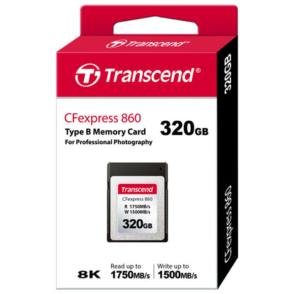 Transcend CFexpress Card   320GB CFE860              TS320GCFE860