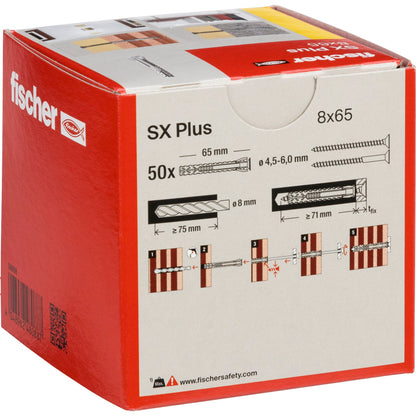 Fischer plug SX 8x65 50 pcs.