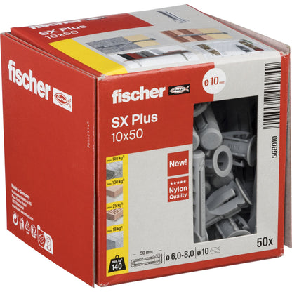 Fischer plug SX Plus 10x50 50 pcs.