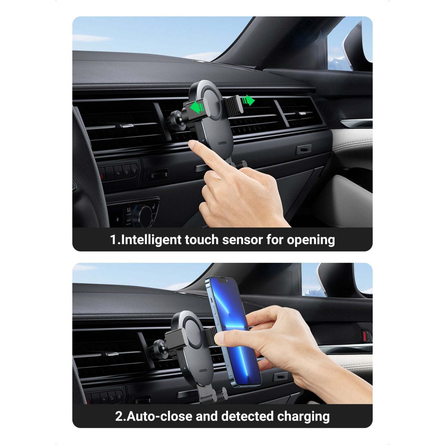 UGREEN Qi Wireless Car Charger 15W