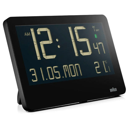 Braun BC 14 black Radio Wall Clock digital