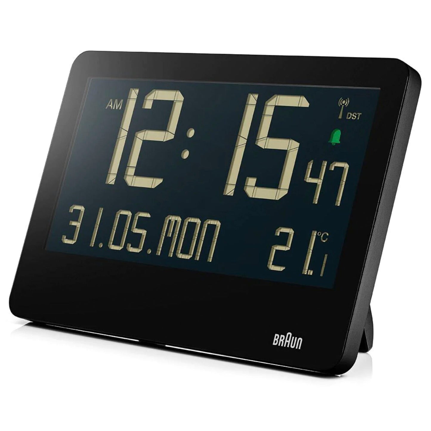 Braun BC 14 black Radio Wall Clock digital