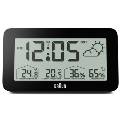 Braun BC 13 BP DCF Radio Weather Station black