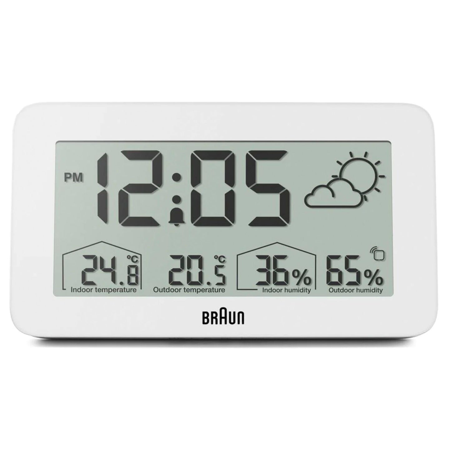Braun BC 13 W DCF Digital Weather Station white