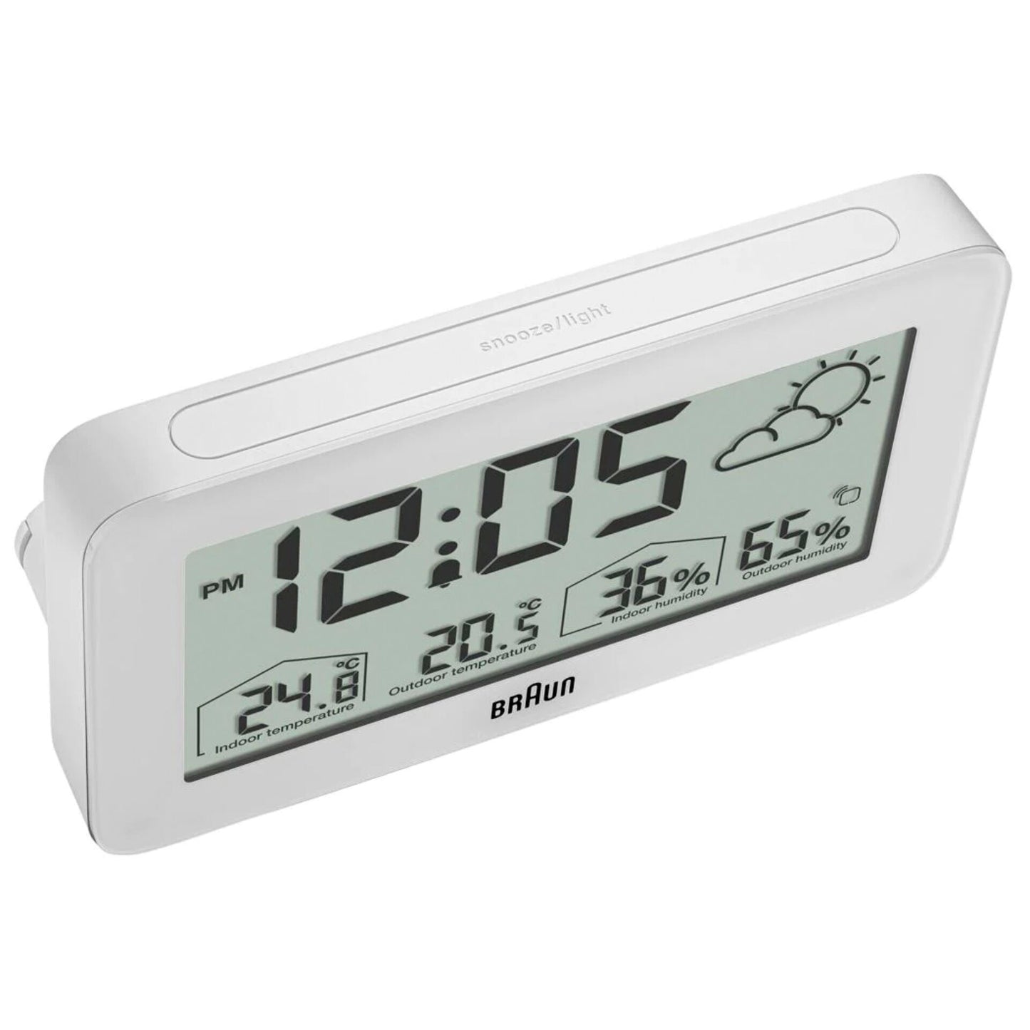 Braun BC 13 W DCF Digital Weather Station white