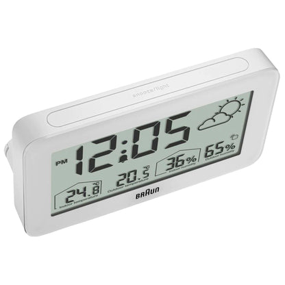 Braun BC 13 W DCF Digital Weather Station white