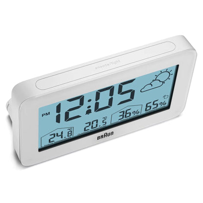 Braun BC 13 W DCF Digital Weather Station white