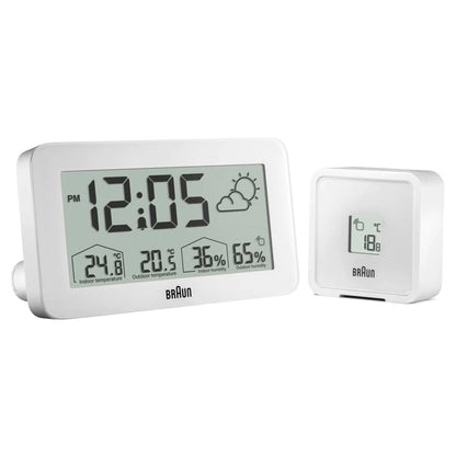 Braun BC 13 W DCF Digital Weather Station white