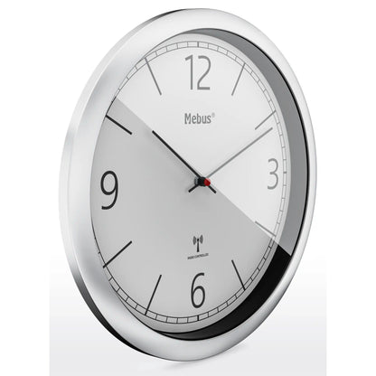 Mebus 19810 radio wall clock grey/silver