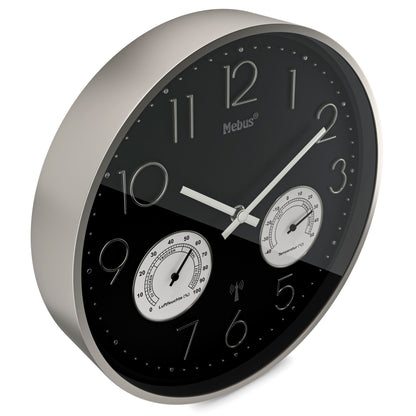 Mebus 12988 radio wall clock with Thermo-Hygrometer
