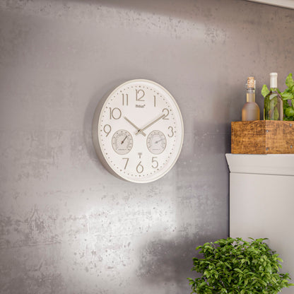 Mebus 12989 radio wall clock with Thermo-Hygrometer