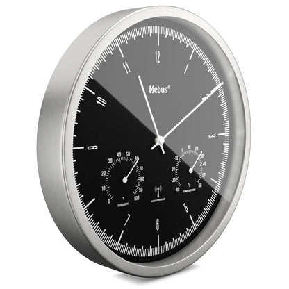 Mebus 19777 radio wall clock with Thermo-Hygrometer