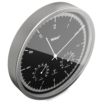 Mebus 19777 radio wall clock with Thermo-Hygrometer