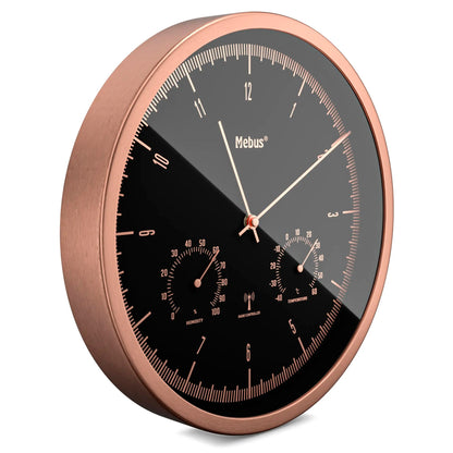 Mebus 19778 radio wall clock with Thermo-Hygrometer