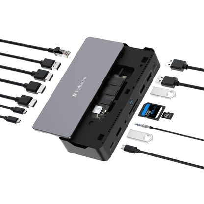 Verbatim USB-C Pro Docking Station 15 with SSD Slot 32173