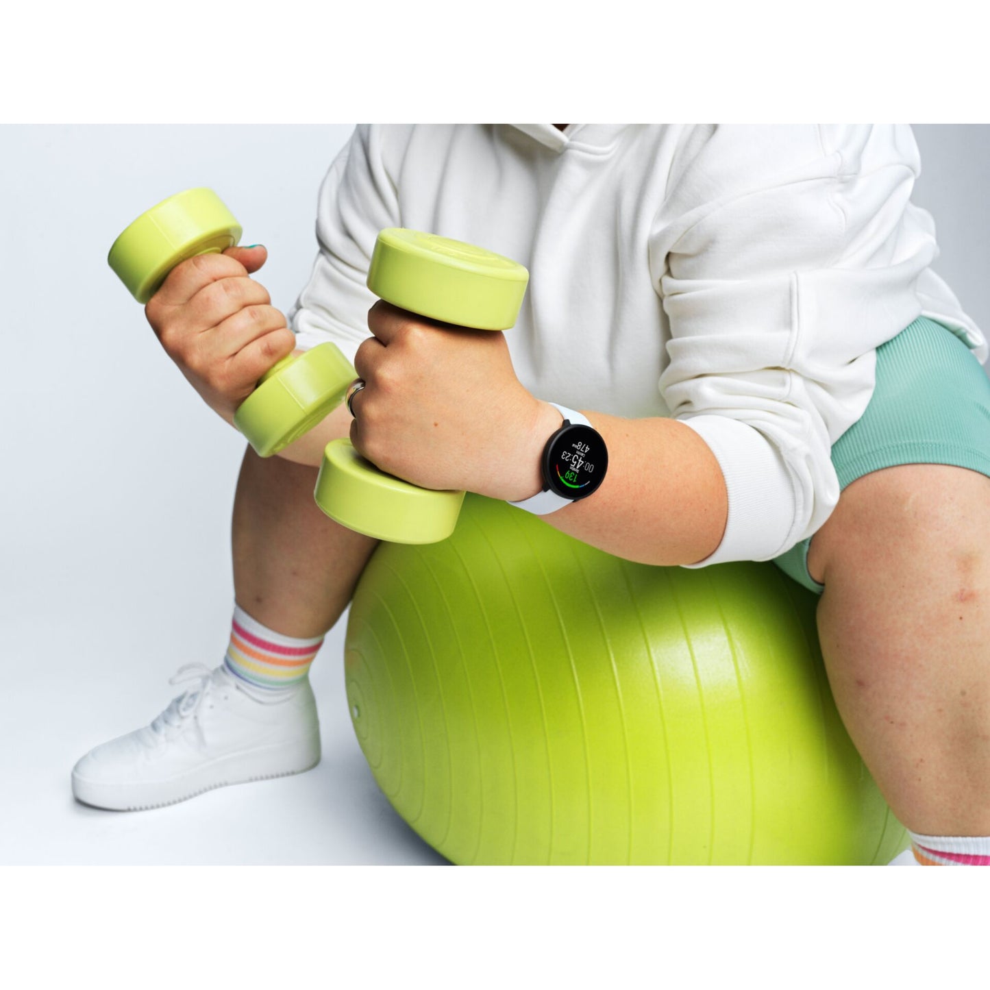 Polar Unite White S-L Silicone Wristband with Pin Buckle