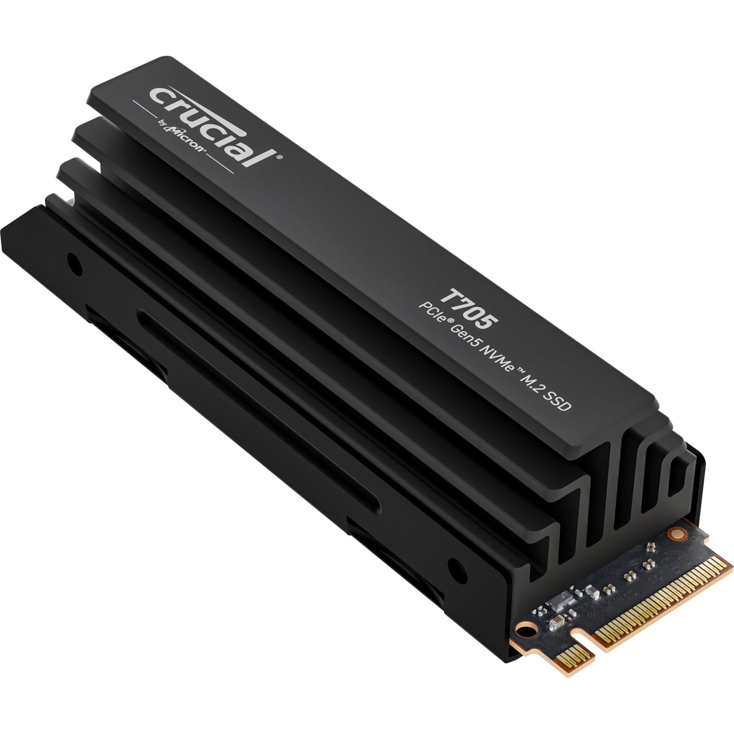 Crucial T705 with heatsink   1TB PCIe Gen5 NVMe M.2 SSD