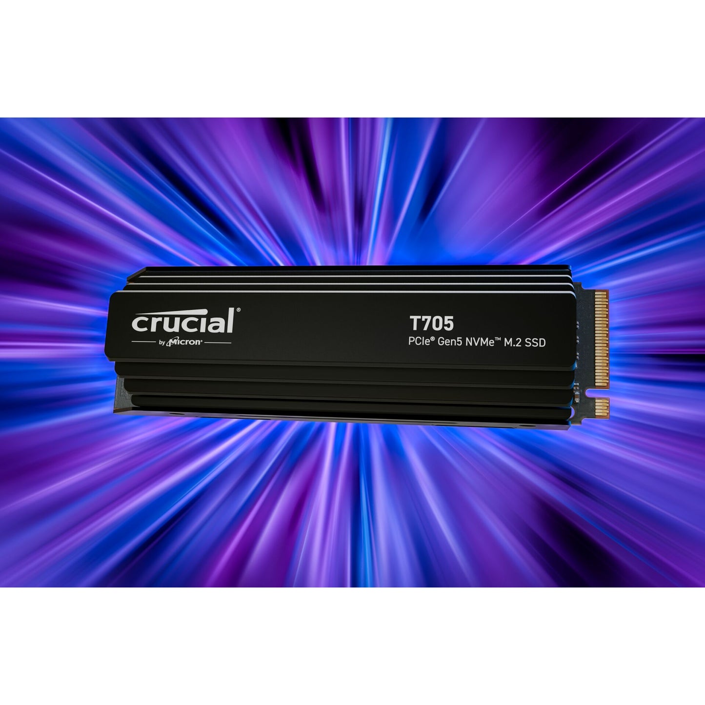 Crucial T705 with heatsink   1TB PCIe Gen5 NVMe M.2 SSD
