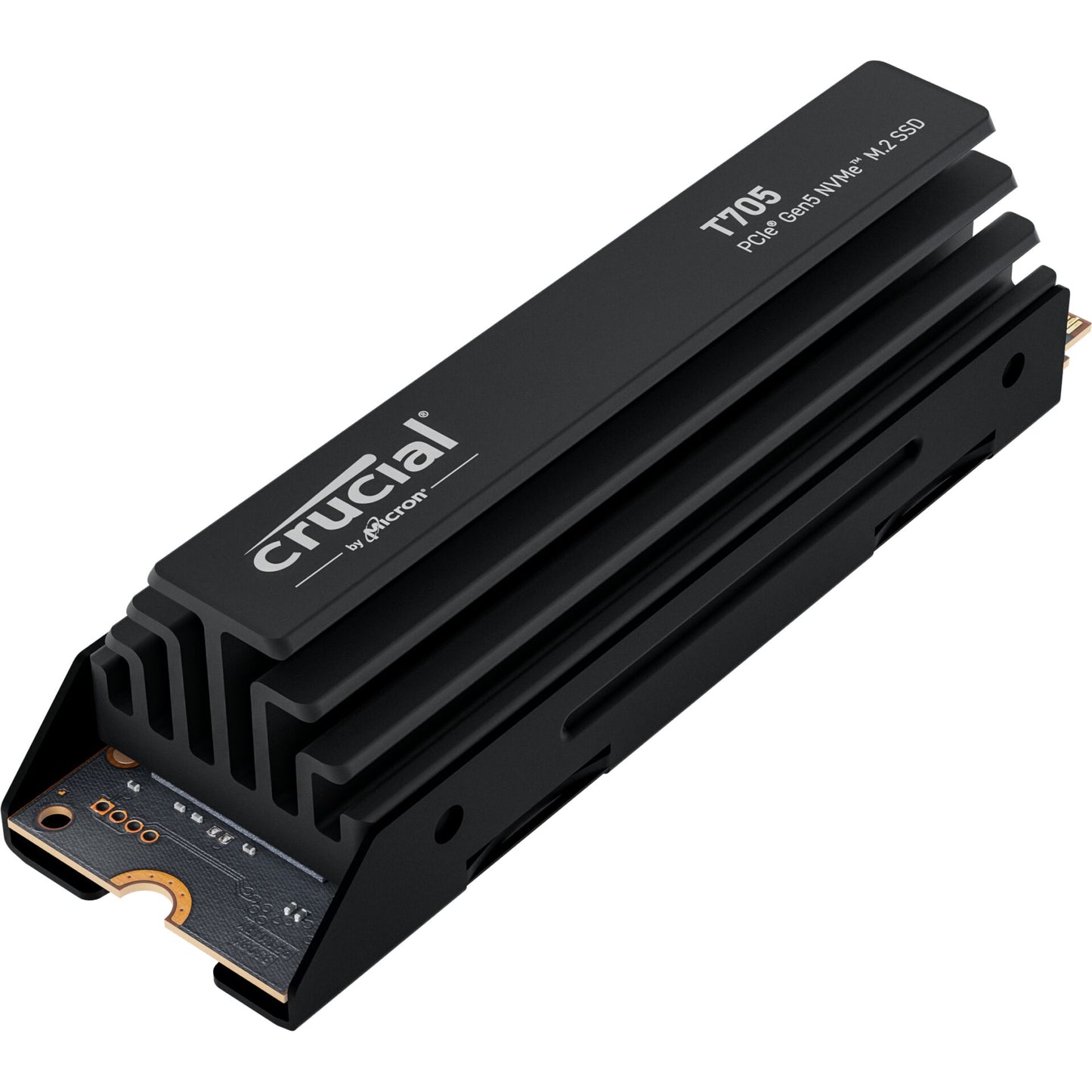 Crucial T705 with heatsink   2TB PCIe Gen5 NVMe M.2 SSD