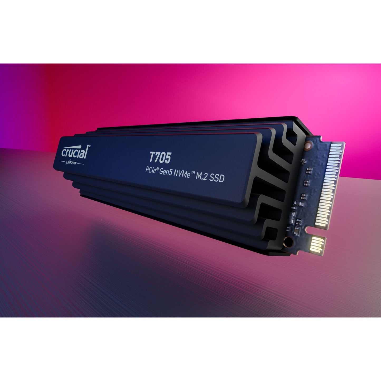 Crucial T705 with heatsink   2TB PCIe Gen5 NVMe M.2 SSD