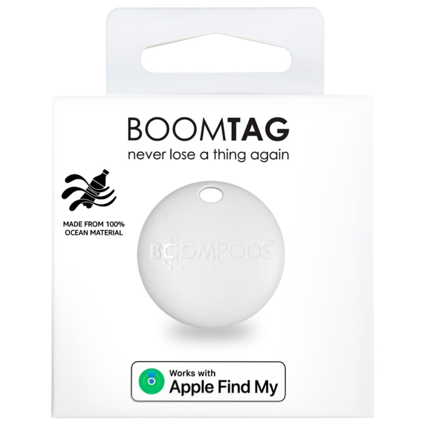 Boompods Boomtag white