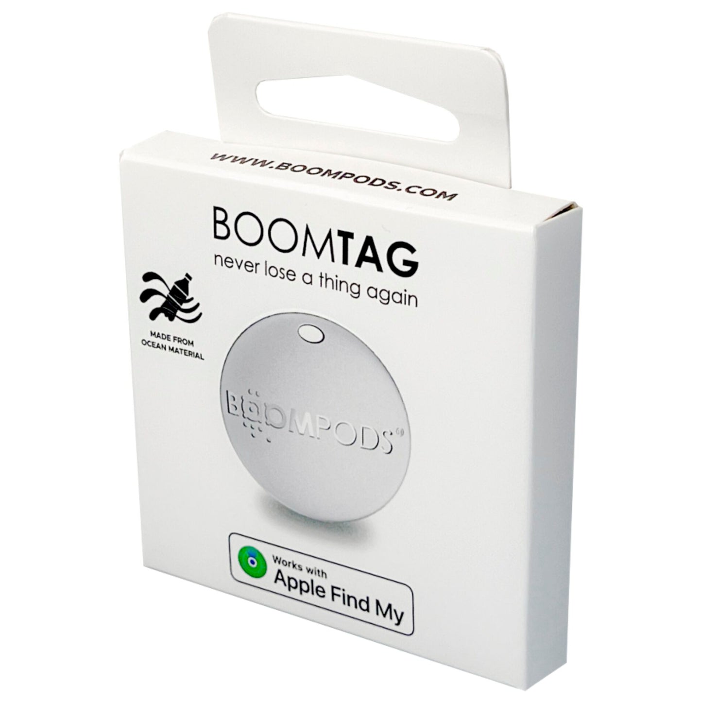 Boompods Boomtag white