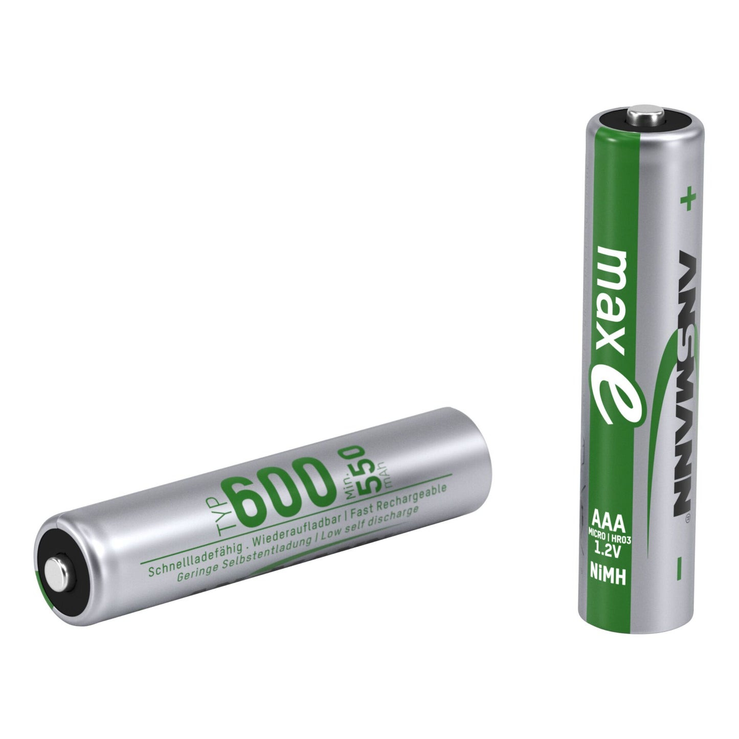 1x4 Ansmann NiMH Accu Micro AAA Typ.600 min.550 mAh   1311-0005