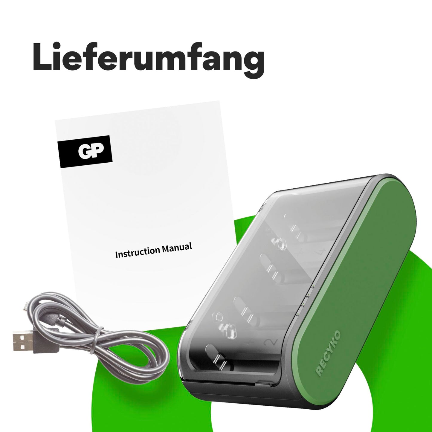 GP ReCyko B631 Universal Charger AA/AAA/C/D/9V Accus