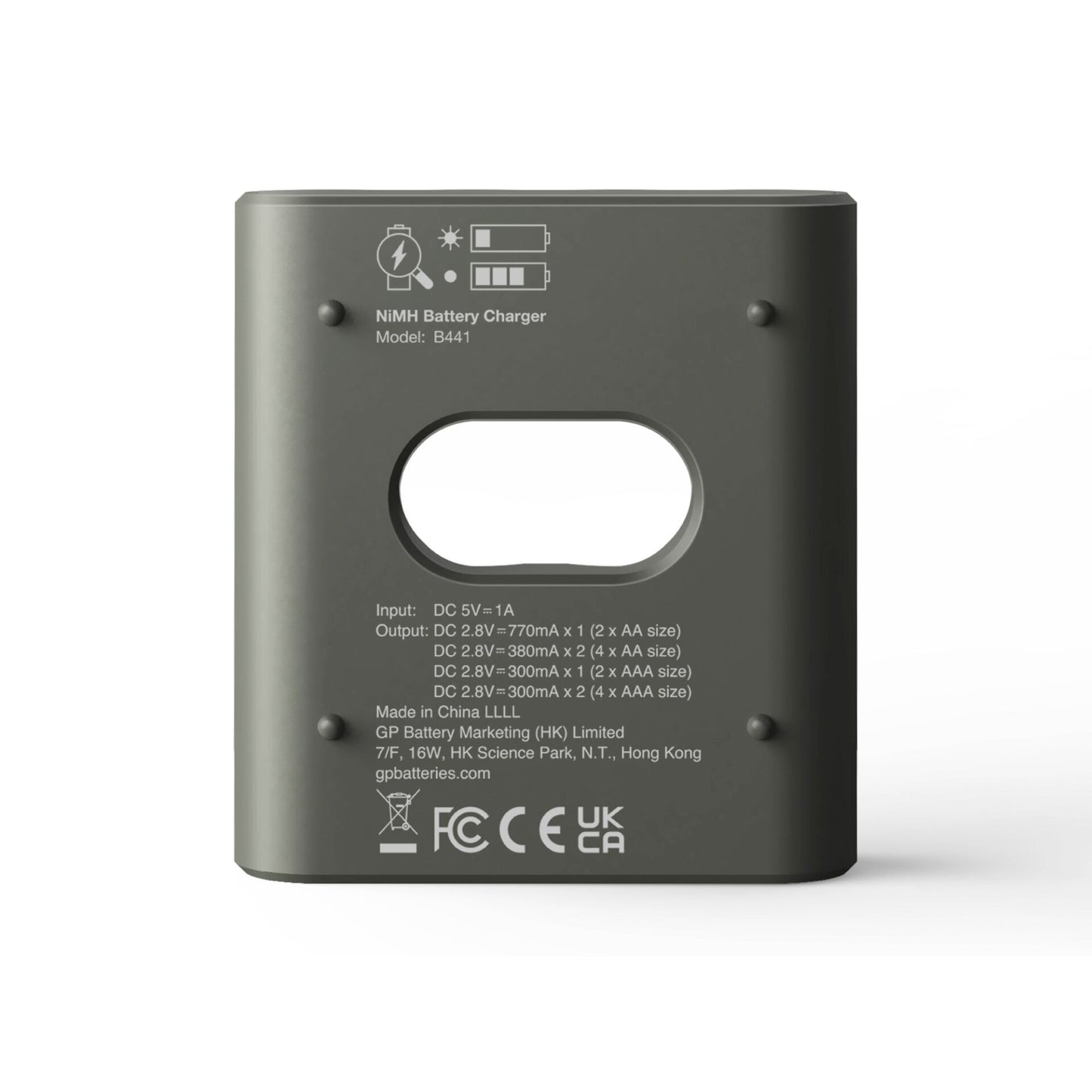 GP ReCyko B441 4-Port USB-Model Charger incl.4xAAA NiMh 850mAh