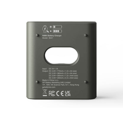 GP ReCyko B441 4-Port USB-Model Charger incl.4xAAA NiMh 850mAh