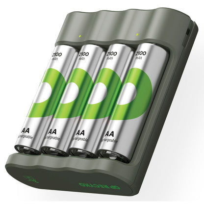 GP ReCyko B441 4-Port USB-Model Charger incl.4xAA NiMh 2100mAh