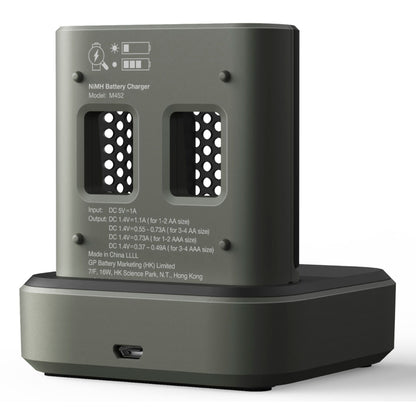 GP ReCyko M452 4-fold LCD-Model Docking St. + 4x AA NiMh 2600mAh