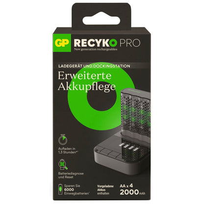 GP ReCyko Pro P461 USB-Model Charger incl.4xAA NiMh 2000mAh