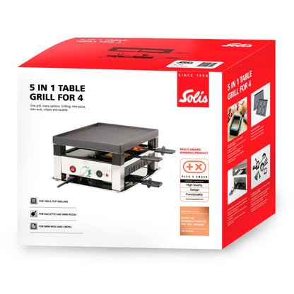 Solis 5in1 table grill 7910 for 4 people