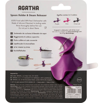 OTOTO Agatha Purple Spoon Holder & Steam Releaser