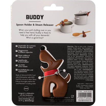 OTOTO Buddy Brown Spoon Holder & Steam Releaser