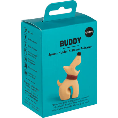 OTOTO  Buddy sandstone Beige Spoon Holder & Steam Releaser