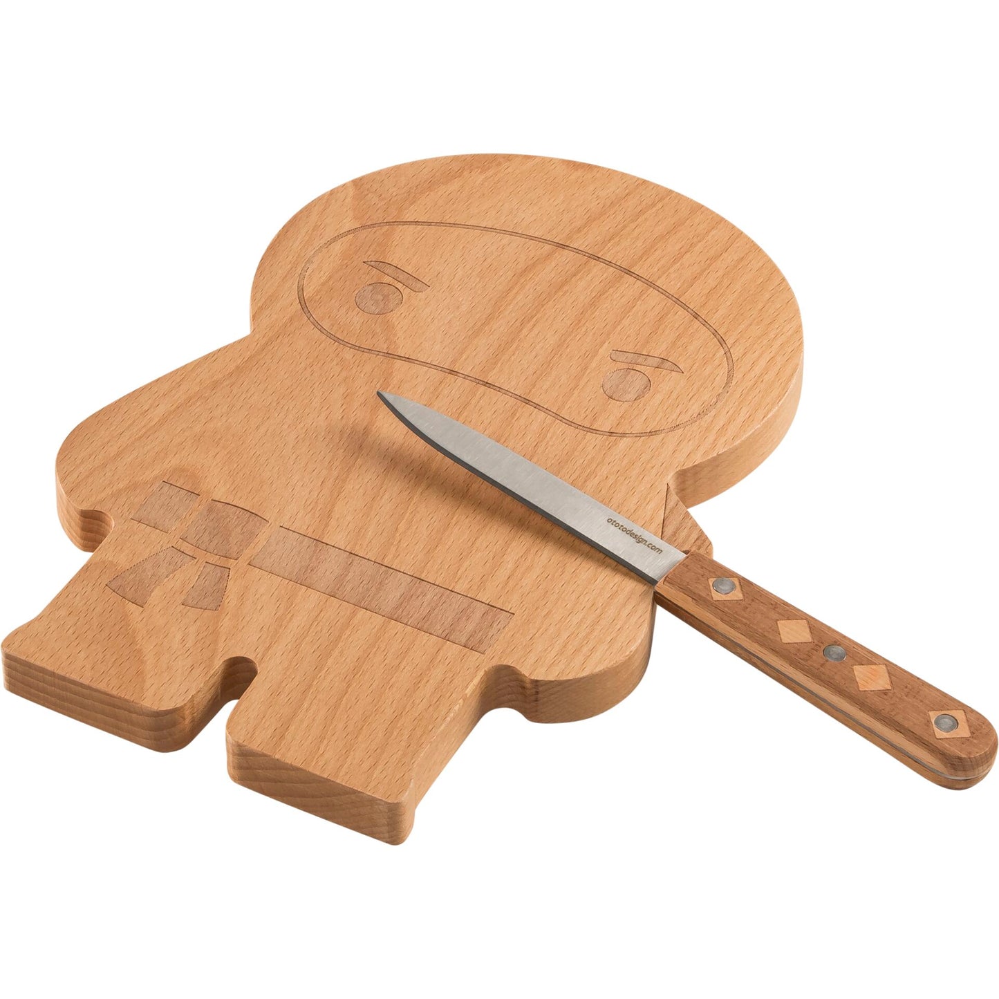 OTOTO Ninja Board Cutting Board & Knife