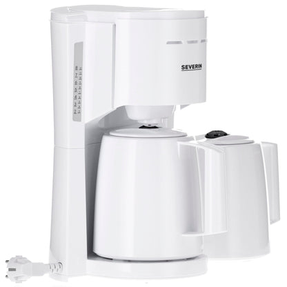 Severin KA 9309 white Filter Coffee Maker with 2 Pots