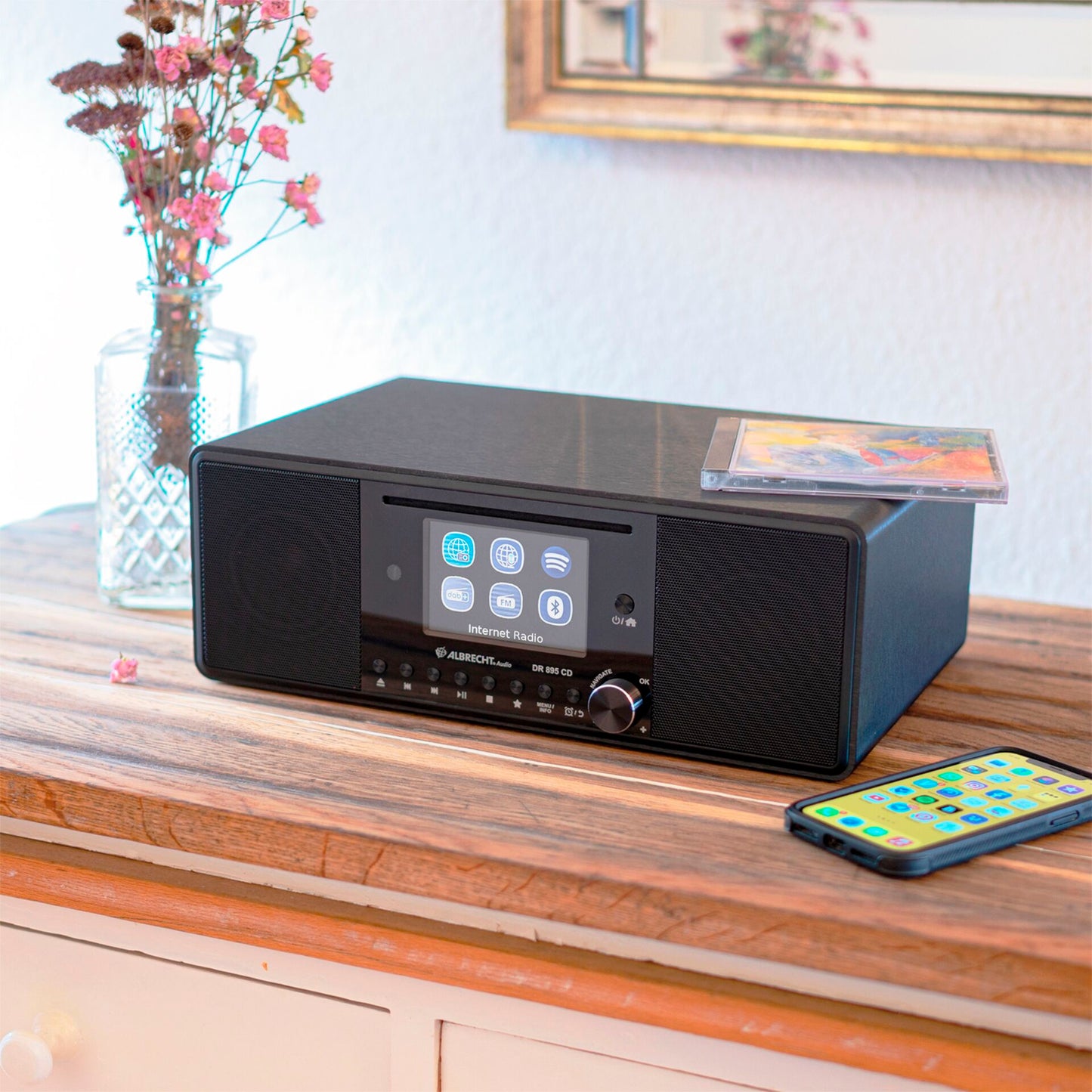 Albrecht DR 895 CD Hybrid Radio black