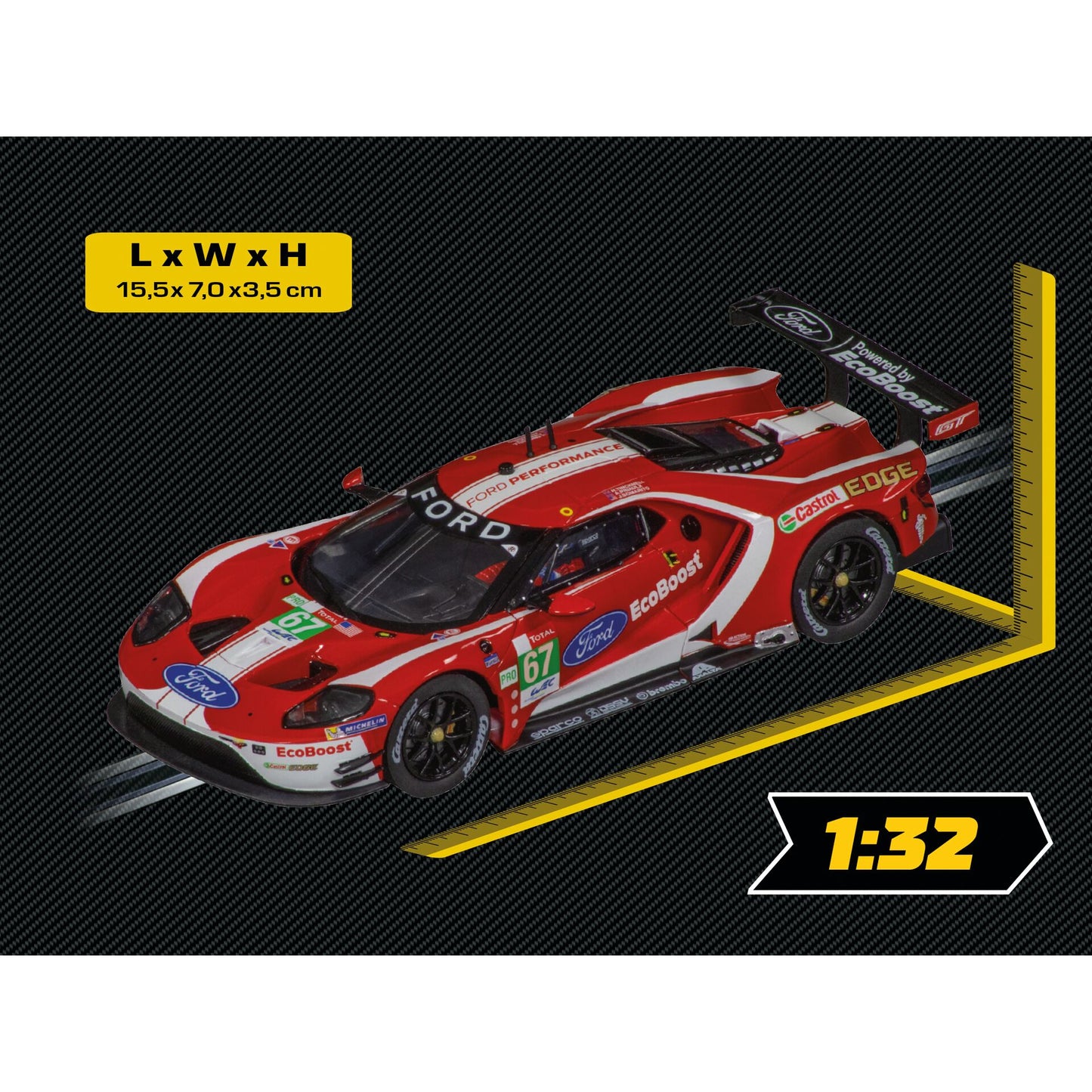 Carrera Digital 132     20031023 Ford GT Race Car  No.67