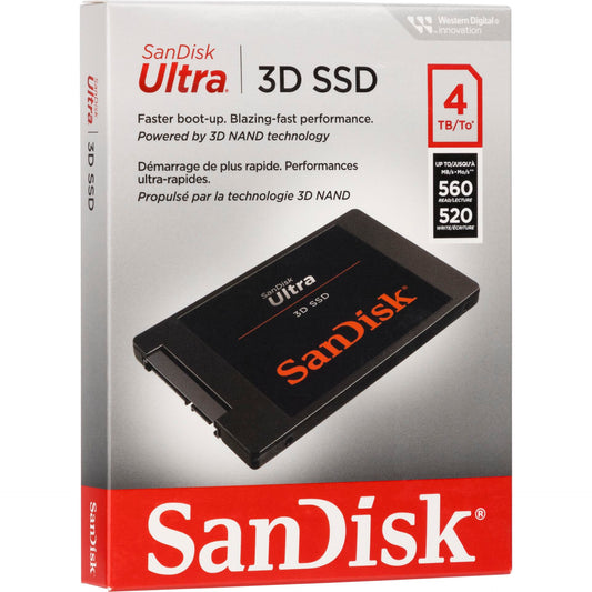 SanDisk SSD Ultra 3D         4TB SDSSDH3-4T00-G26