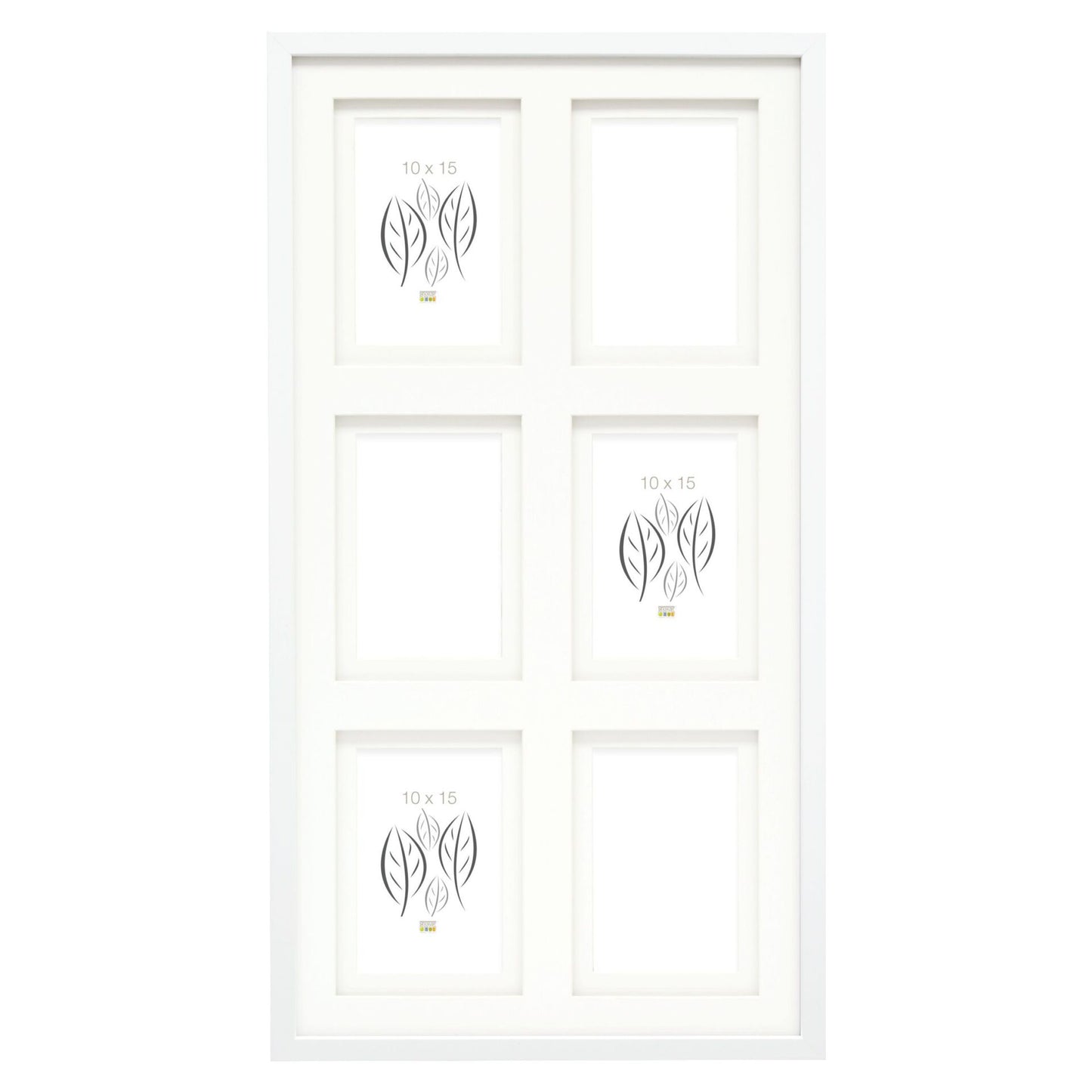 Deknudt S65KK1 white 6x10x15 Wood Gallery double Passepartout
