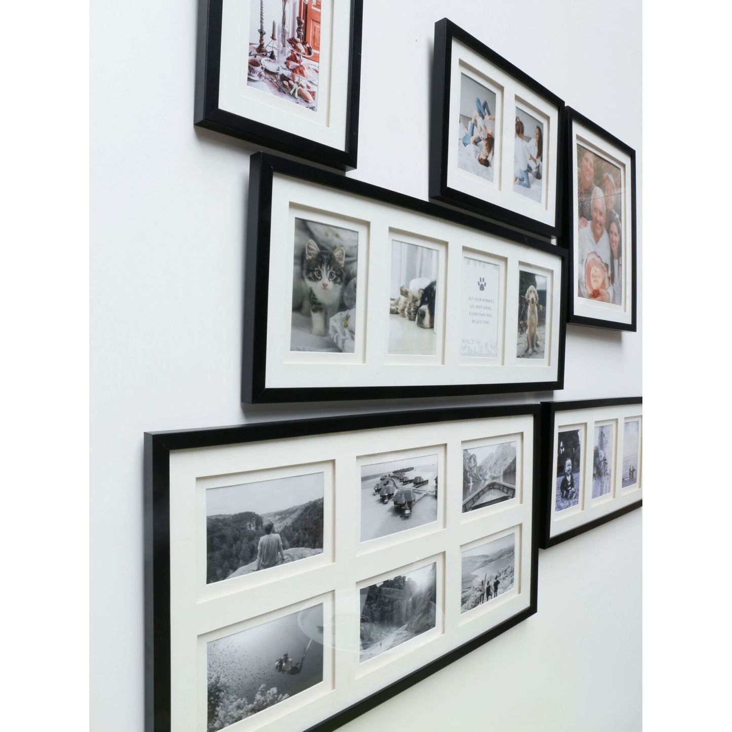 Deknudt S65KK2 black 6x10x15 Wood Gallery double Passepartout
