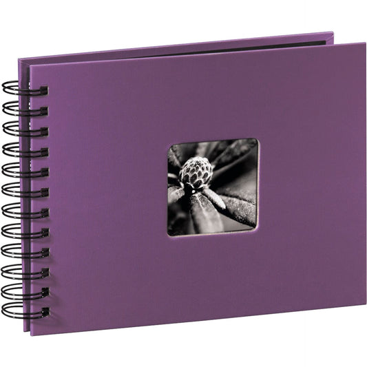 Hama  Fine Art  Spiral purple 24x17 50 black Pages 94881