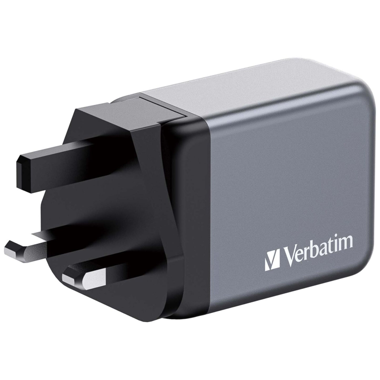 Verbatim GNC-64 GaN Charger 65W 2xUSB-C PD, 1xUSB-A QC 3.0 32201