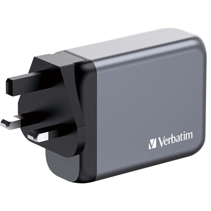 Verbatim GNC-100 GaN Charg. 100W 3xUSB-C PD, 1xUSB-A QC 3.0 32202