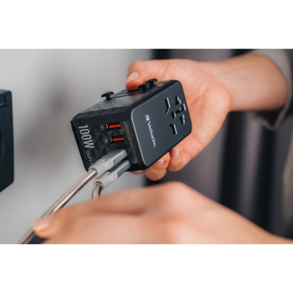 Verbatim GaN III Uni.Travel Adap 100W Welt-zu-Welt UTA-06   32121